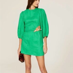 Suboo Green Cutout Mini Dress Sz L